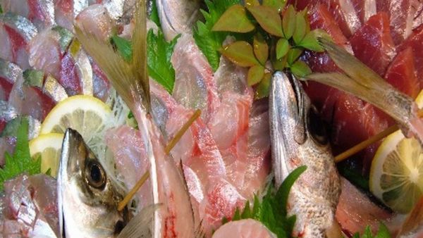 お刺身と天然温泉の宿 伊豆一 豪華刺身盛り合わせ