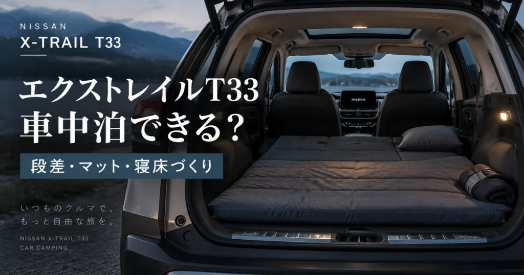 エクストレイルT33の車中泊と寝床づくり
